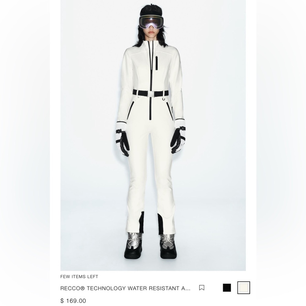 Zara White Ski Suit